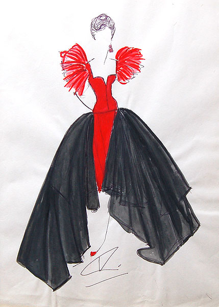 designer dresses sketches. All of the Tim Allan sketches